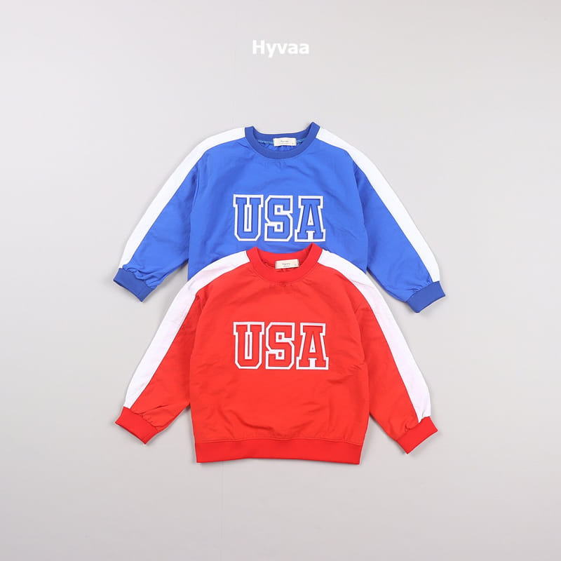 Hyvaa - Korean Children Fashion - #discoveringself - Multi USA Sweatshirt - 2