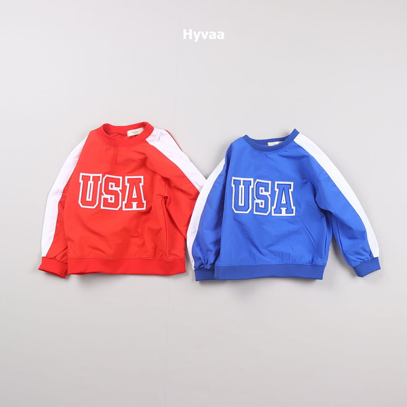 Hyvaa - Korean Children Fashion - #fashionkids - Multi USA Sweatshirt - 3