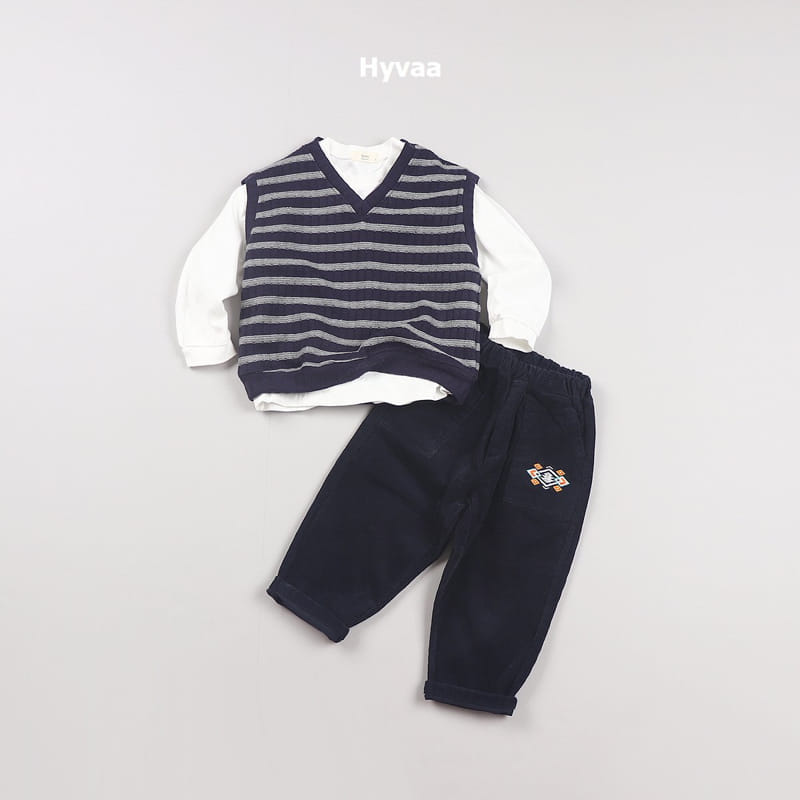 Hyvaa - Korean Children Fashion - #kidzfashiontrend - ST Knit Vest - 10