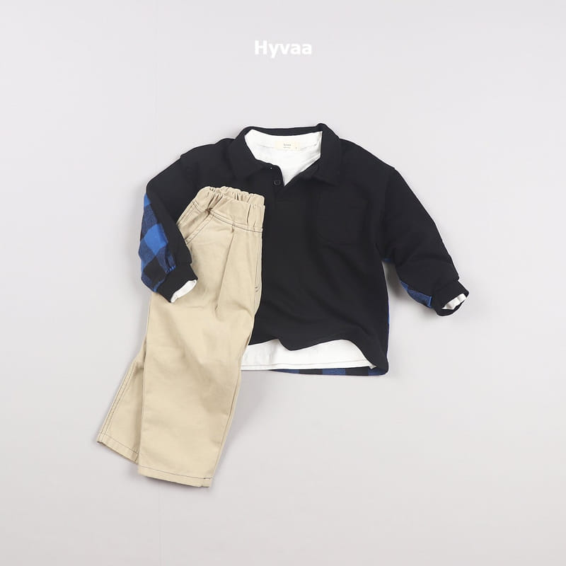 Hyvaa - Korean Children Fashion - #minifashionista - Half Check Tee - 7