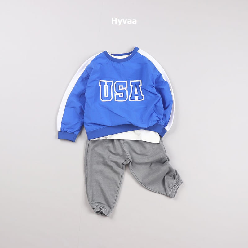 Hyvaa - Korean Children Fashion - #prettylittlegirls - Multi USA Sweatshirt - 11