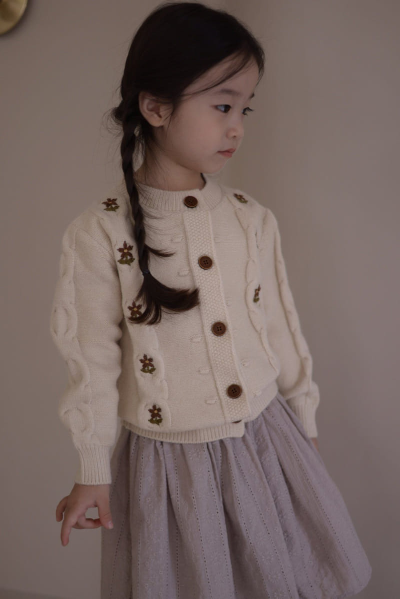 Isis - Korean Children Fashion - #Kfashion4kids - Twist Flower Cardigan - 9