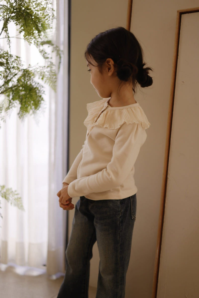 Isis - Korean Children Fashion - #kidsstore - Chiffon Pleats Tee - 12