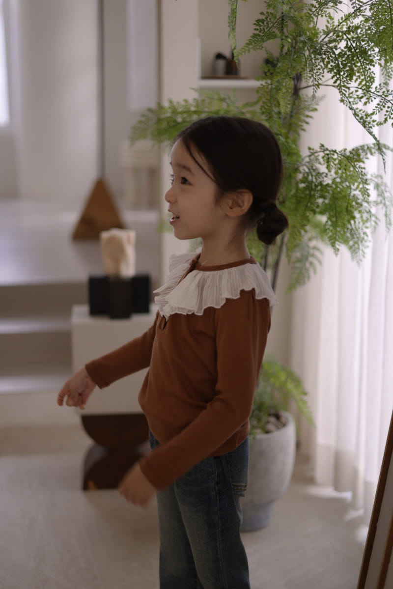 Isis - Korean Children Fashion - #todddlerfashion - Chiffon Pleats Tee - 4