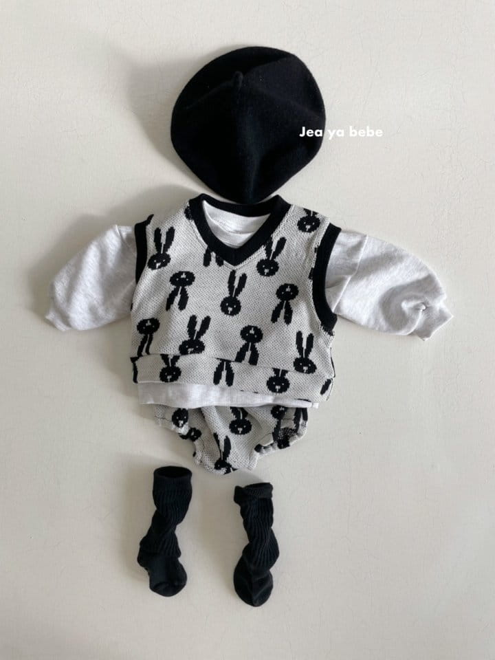 Jeaya & Mymi - Korean Baby Fashion - #babyboutiqueclothing - Bunny Vest Bloomer Set - 6