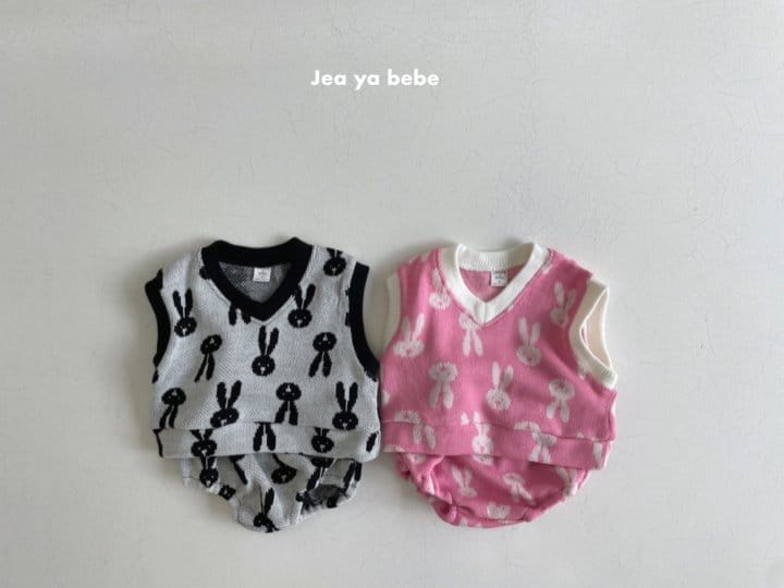 Jeaya & Mymi - Korean Baby Fashion - #babyfashion - Bunny Vest Bloomer Set - 8