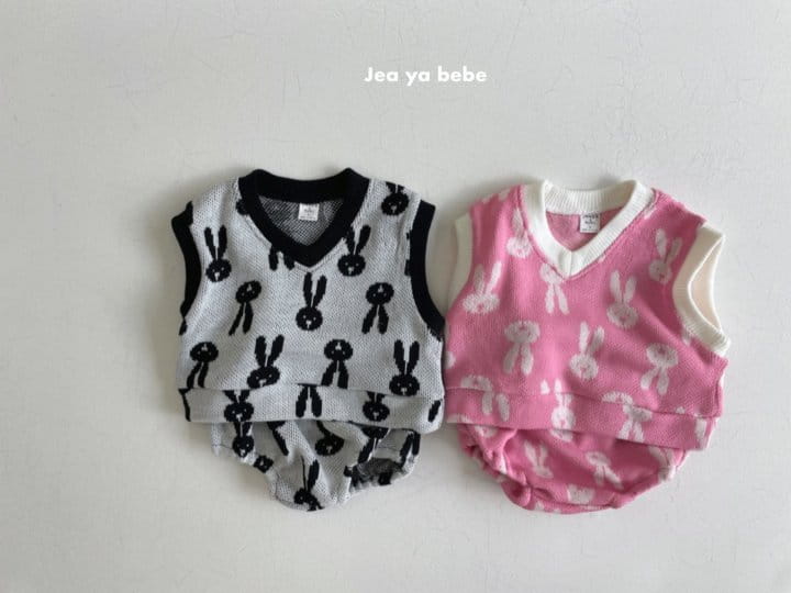 Jeaya & Mymi - Korean Baby Fashion - #babyfever - Bunny Vest Bloomer Set - 9