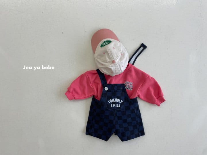 Jeaya & Mymi - Korean Baby Fashion - #babygirlfashion - Chess Dungarees - 6