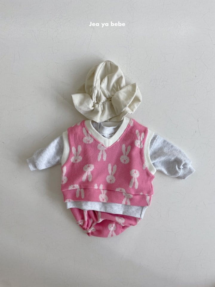 Jeaya & Mymi - Korean Baby Fashion - #babywear - Bunny Vest Bloomer Set