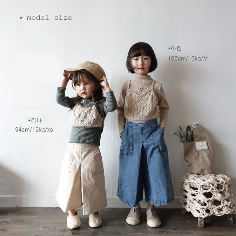 Jm Snail - Korean Children Fashion - #childofig - Eyelet Tee