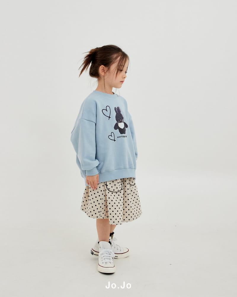 Jo Jo - Korean Children Fashion - #kidsshorts - Black Rabbit Sweatshirt - 2
