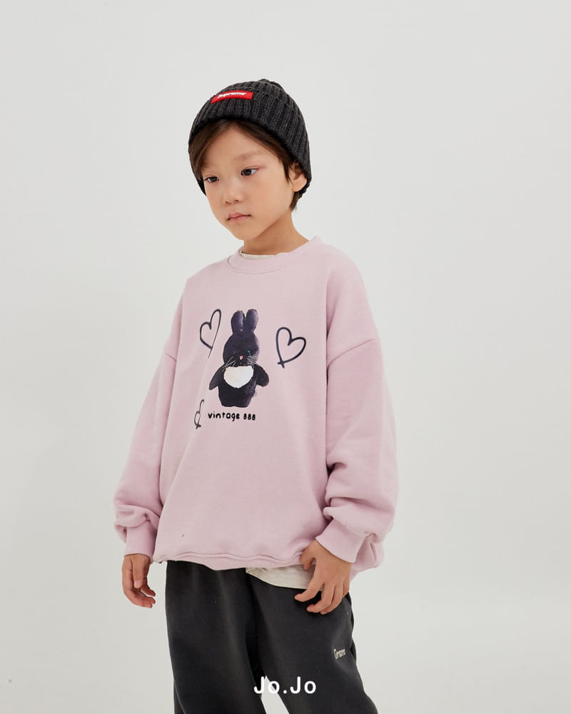Jo Jo - Korean Children Fashion - #magicofchildhood - Black Rabbit Sweatshirt - 7