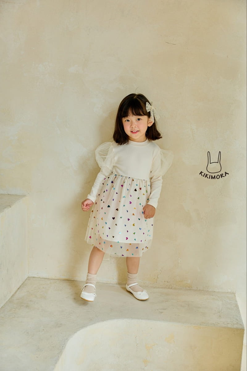 Kikimora - Korean Children Fashion - #childofig - Heart Sha One-piece - 8