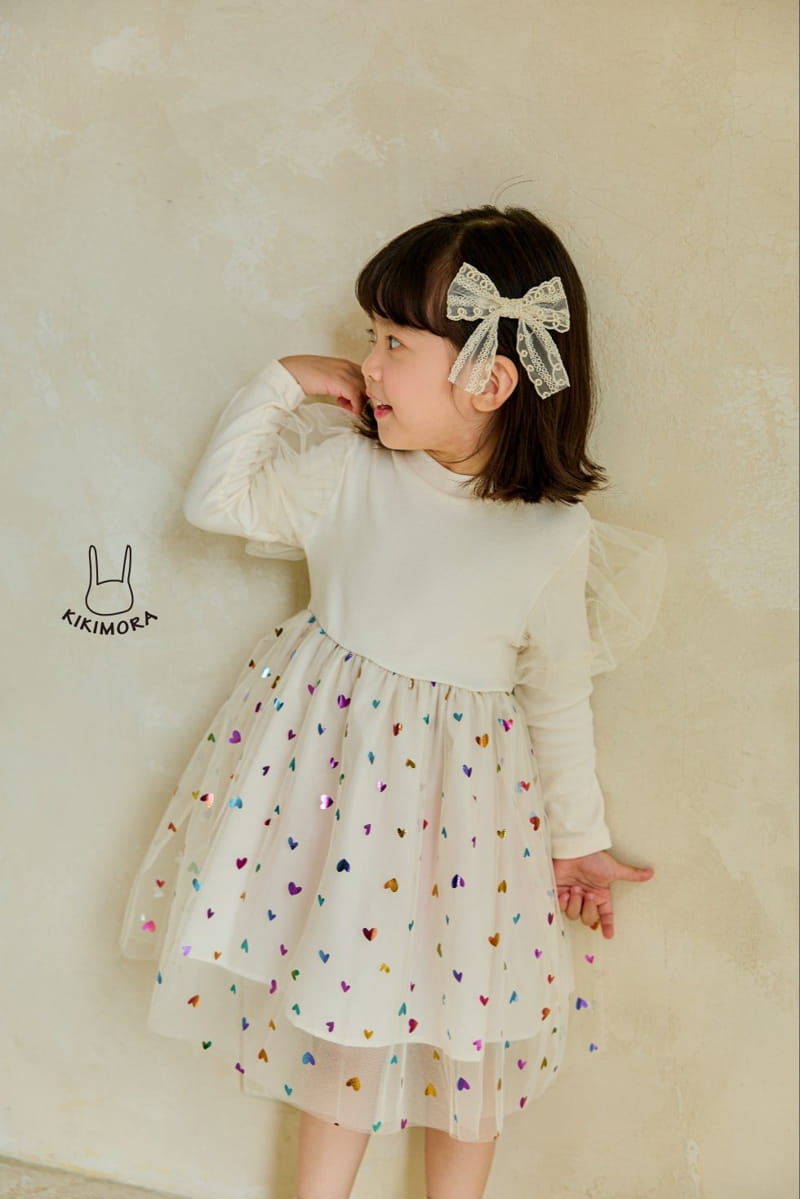 Kikimora - Korean Children Fashion - #stylishchildhood - Heart Sha One-piece - 7