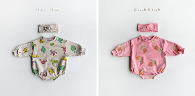 Kitsch Kitsch - Korean Baby Fashion - #babyoutfit - Sweet Bodysuit - 2