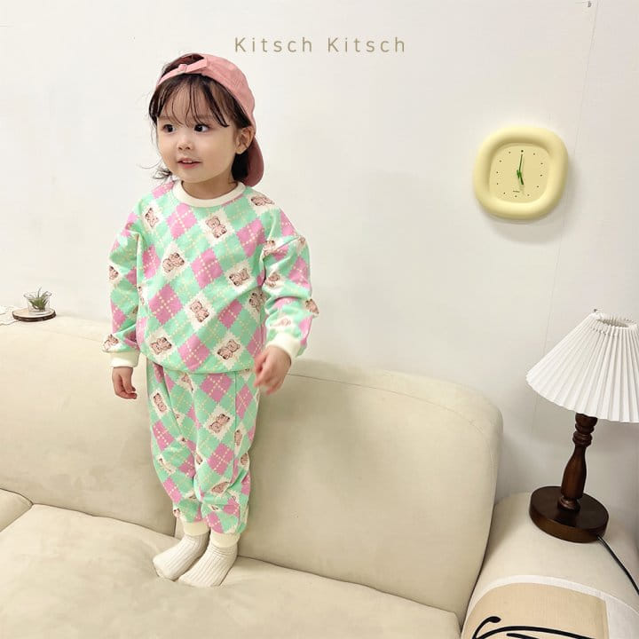 Kitsch Kitsch - Korean Children Fashion - #Kfashion4kids - Argly Top Bottom Set - 7