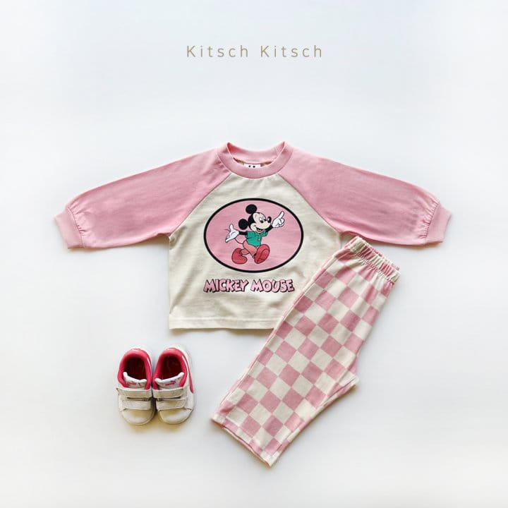 Kitsch Kitsch - Korean Children Fashion - #kidzfashiontrend - M Raglan Top Bottom Set - 4