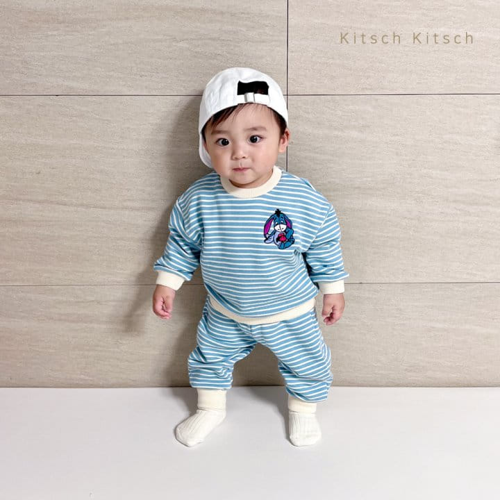 Kitsch Kitsch - Korean Children Fashion - #designkidswear - D Totom Stripes Top Bottom Set - 11