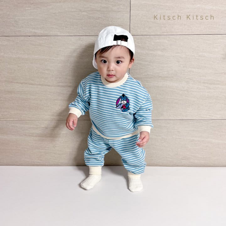 Kitsch Kitsch - Korean Children Fashion - #discoveringself - D Totom Stripes Top Bottom Set - 12