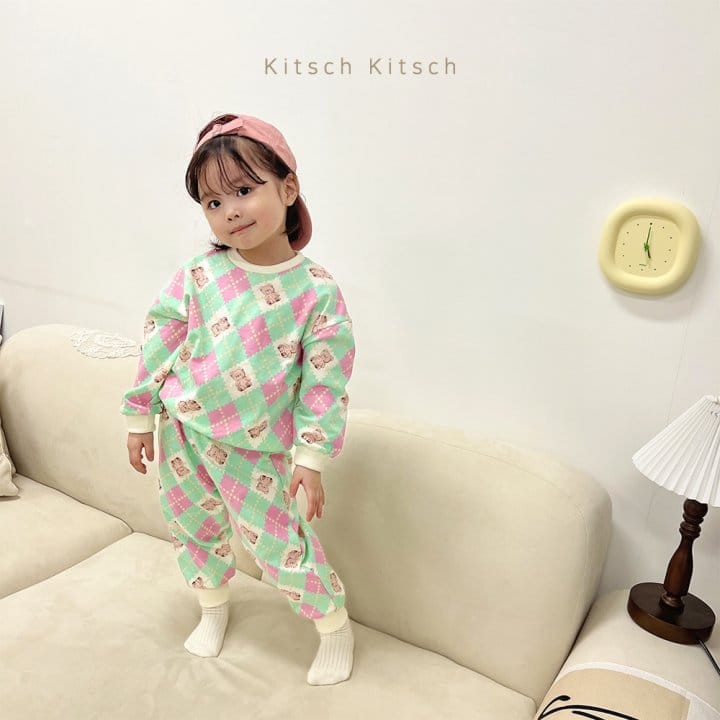 Kitsch Kitsch - Korean Children Fashion - #kidsstore - Argly Top Bottom Set - 5