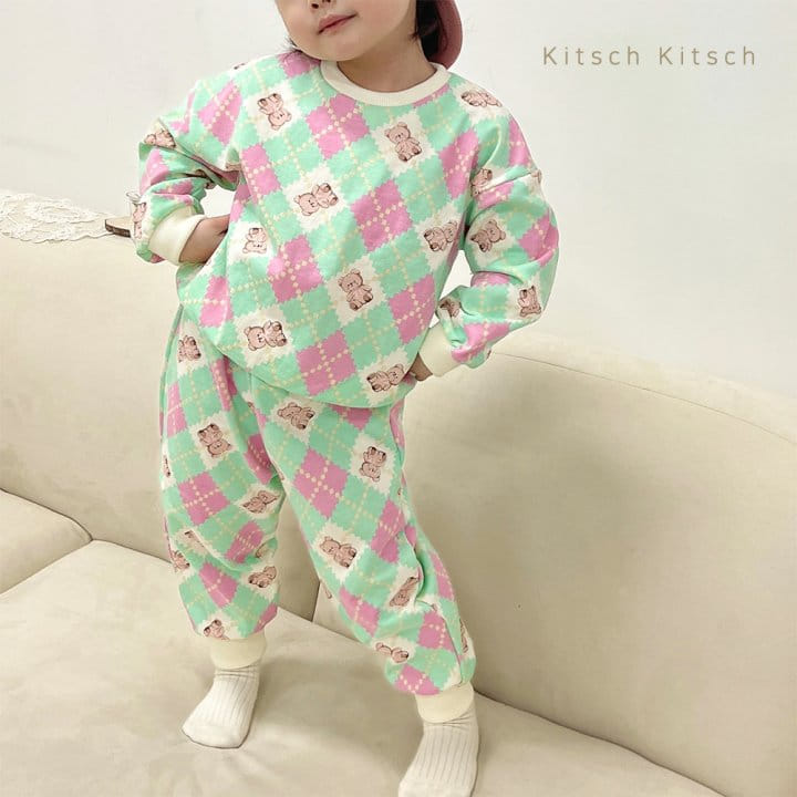 Kitsch Kitsch - Korean Children Fashion - #littlefashionista - Argly Top Bottom Set - 8