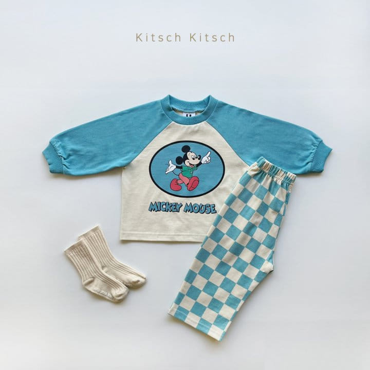 Kitsch Kitsch - Korean Children Fashion - #littlefashionista - Hat M Raglan Top Bottom Set - 6