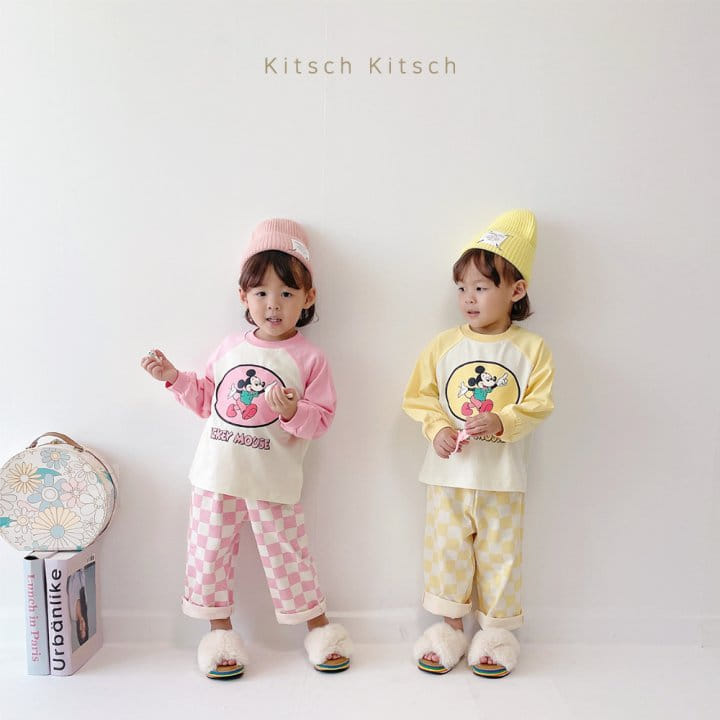 Kitsch Kitsch - Korean Children Fashion - #magicofchildhood - Hat M Raglan Top Bottom Set - 7