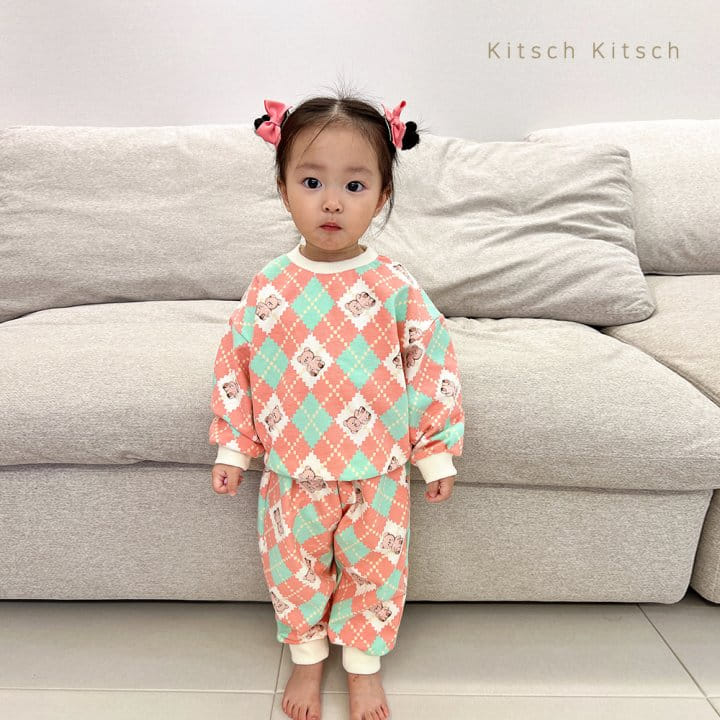 Kitsch Kitsch - Korean Children Fashion - #minifashionista - Argly Top Bottom Set - 10