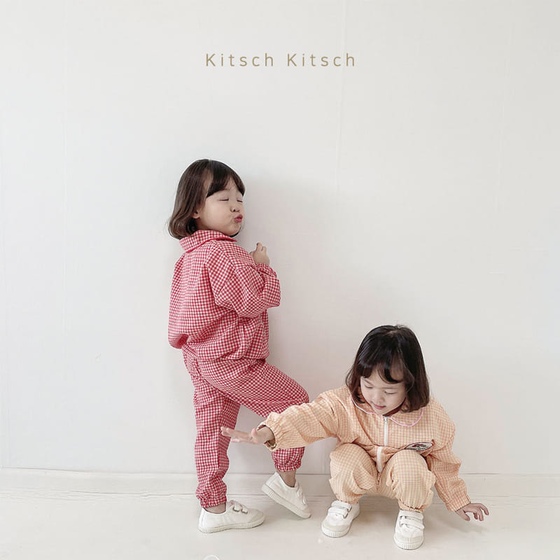 Kitsch Kitsch - Korean Children Fashion - #prettylittlegirls - Circlle Windbreaker Top Bottom Set