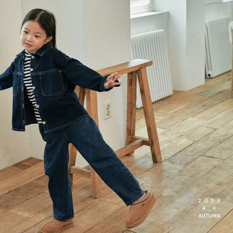 Kk - Korean Children Fashion - #Kfashion4kids - Tomboy Denim Shirt - 7