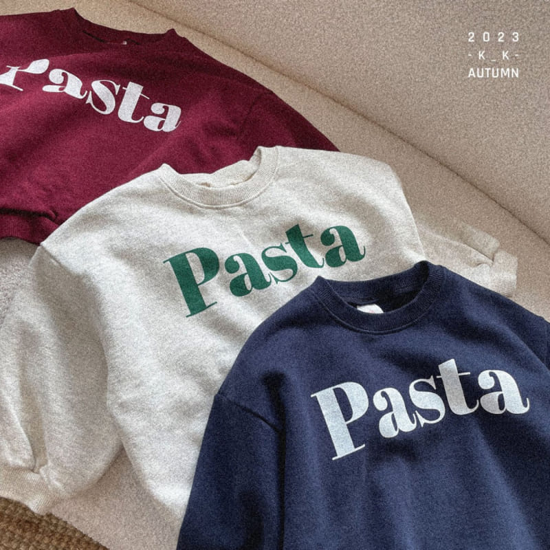 Kk - Korean Children Fashion - #childrensboutique - Pasta Sweatshirt