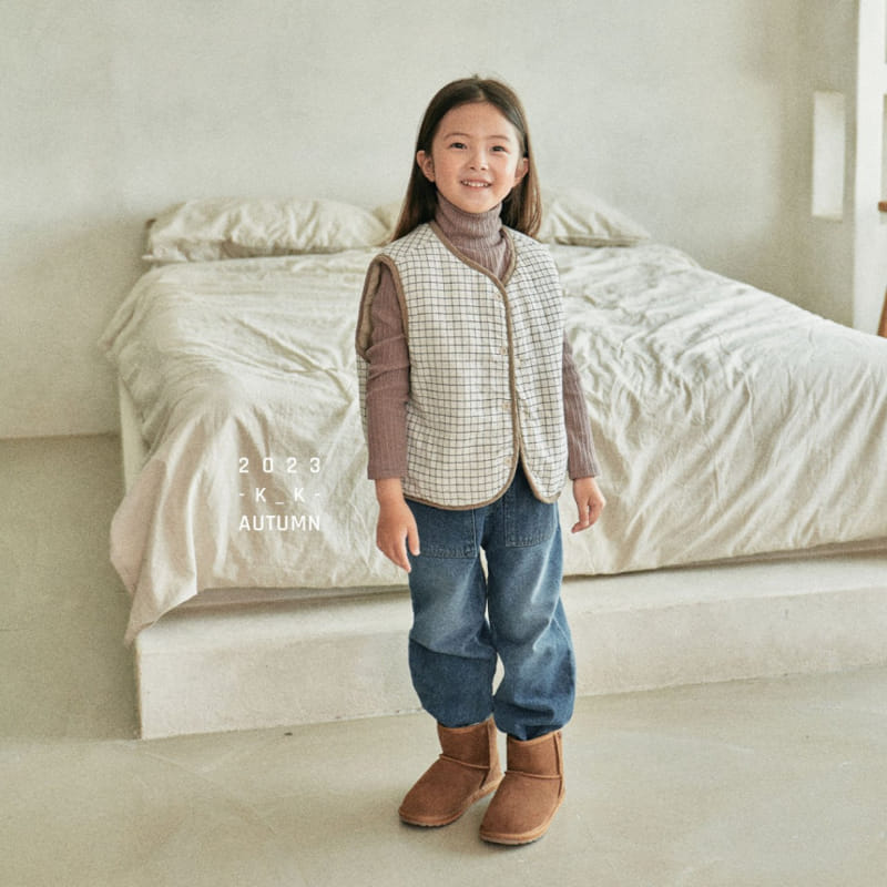 Kk - Korean Children Fashion - #designkidswear - Square Jeans - 8