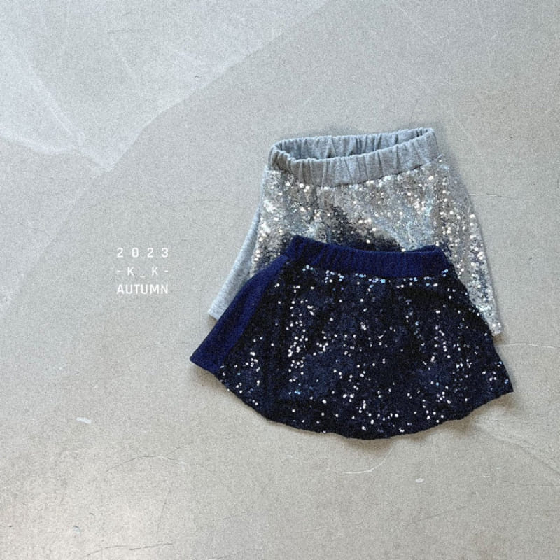 Kk - Korean Children Fashion - #designkidswear - Bling Skirt Pants - 7