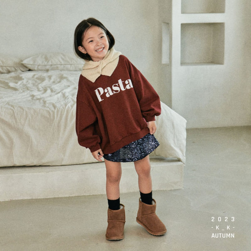 Kk - Korean Children Fashion - #discoveringself - Pasta Sweatshirt - 3