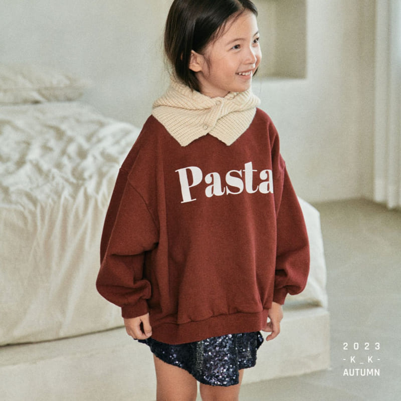 Kk - Korean Children Fashion - #discoveringself - Pasta Sweatshirt - 4