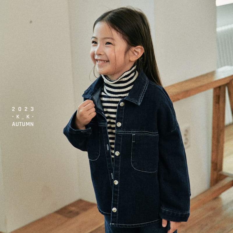 Kk - Korean Children Fashion - #fashionkids - Tomboy Denim Shirt - 3