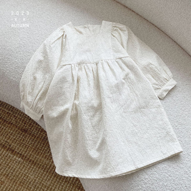 Kk - Korean Children Fashion - #fashionkids - Creamy One-piece