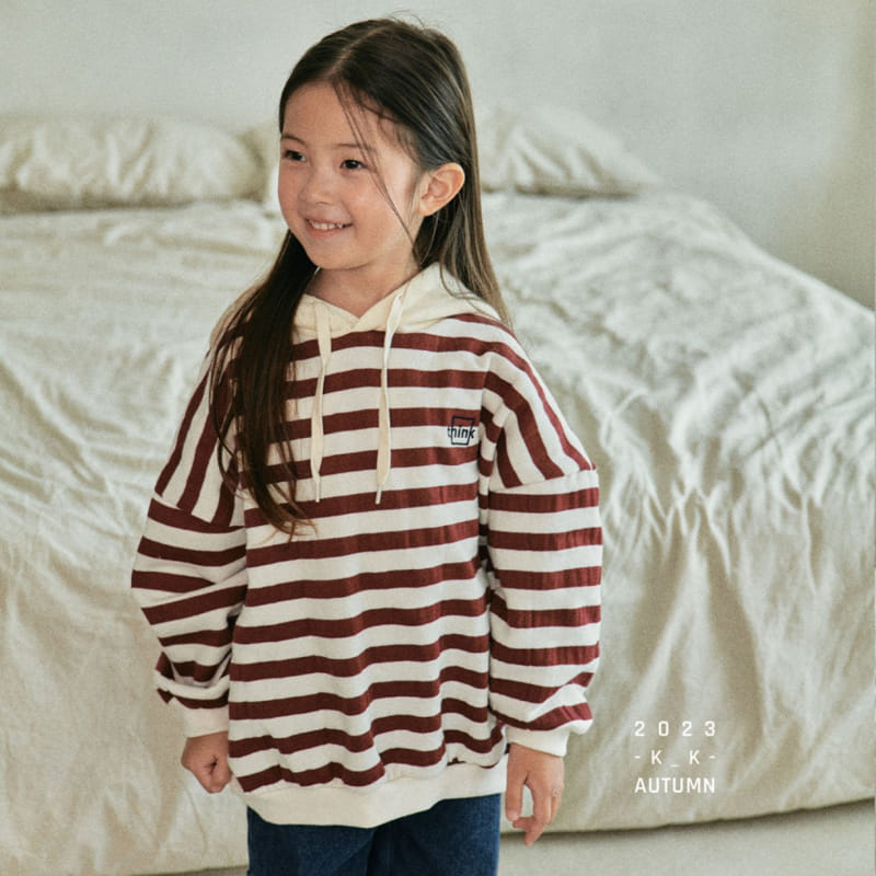 Kk - Korean Children Fashion - #kidsshorts - Think Hoody Tee - 2