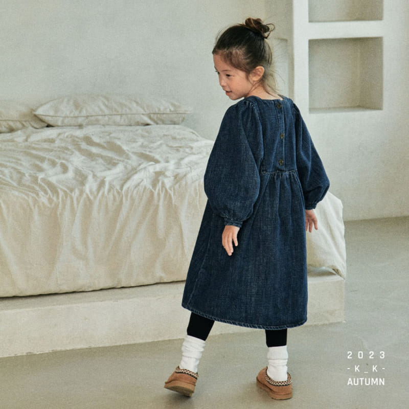 Kk - Korean Children Fashion - #kidsshorts - Page Denim one-piece - 6