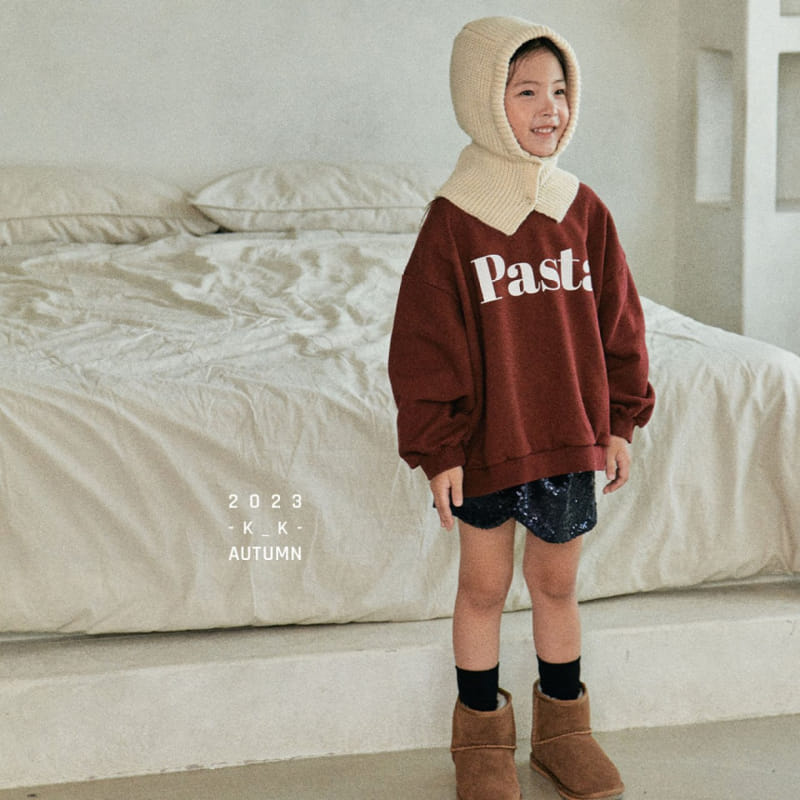 Kk - Korean Children Fashion - #kidsshorts - Pasta Sweatshirt - 5