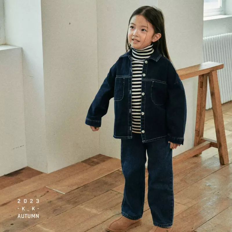 Kk - Korean Children Fashion - #fashionkids - Tomboy Denim Shirt - 4