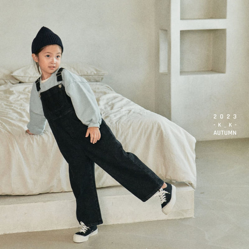 Kk - Korean Children Fashion - #Kfashion4kids - Denim Dungarees - 4