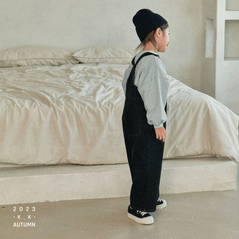 Kk - Korean Children Fashion - #magicofchildhood - Denim Dungarees - 5