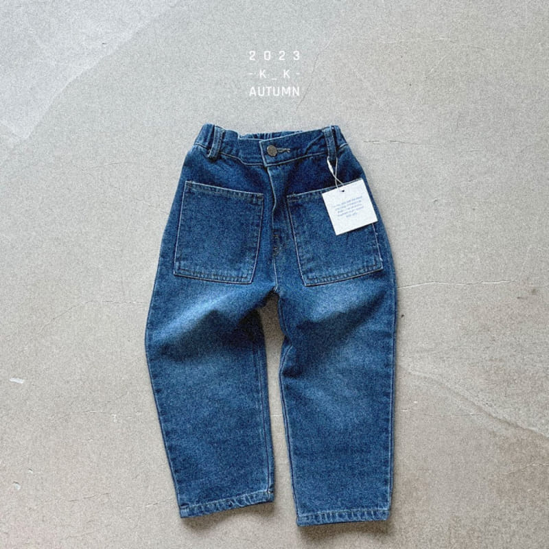Kk - Korean Children Fashion - #minifashionista - Square Jeans