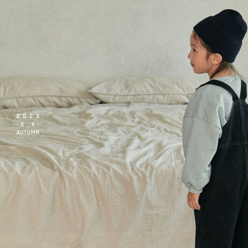 Kk - Korean Children Fashion - #minifashionista - Denim Dungarees - 6