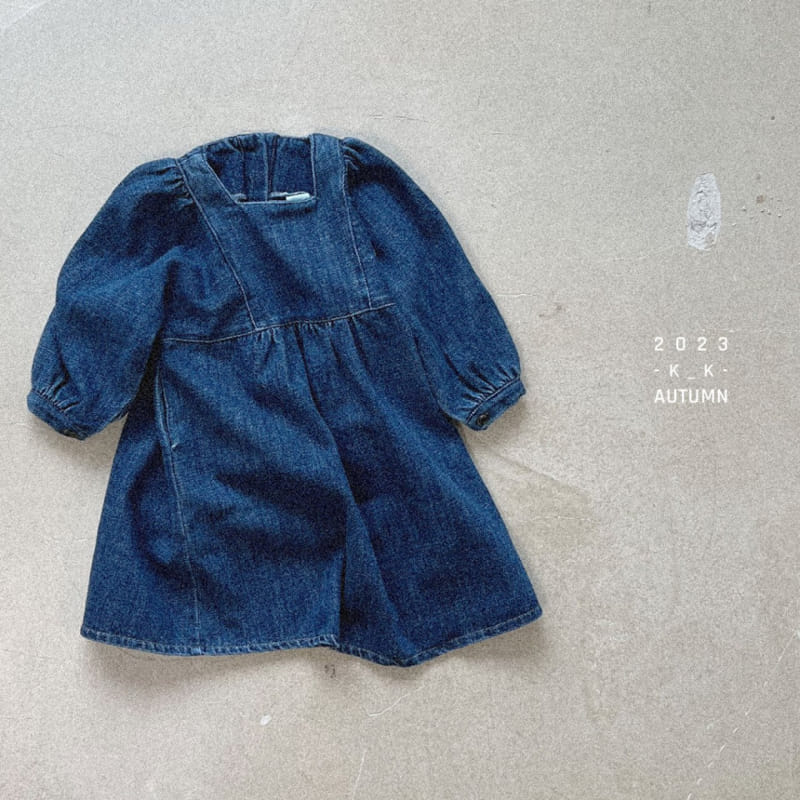 Kk - Korean Children Fashion - #minifashionista - Page Denim one-piece - 12