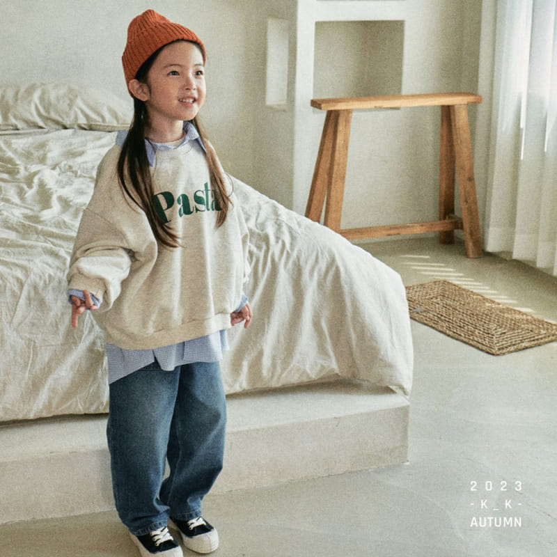 Kk - Korean Children Fashion - #prettylittlegirls - Square Jeans - 2