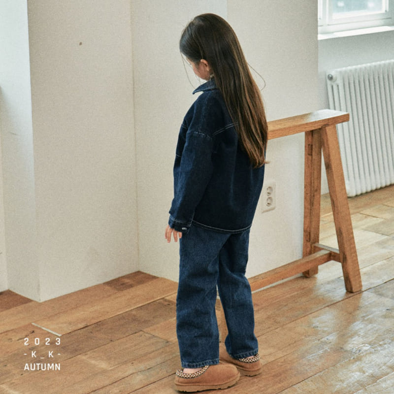 Kk - Korean Children Fashion - #prettylittlegirls - Tomboy Denim Shirt - 11