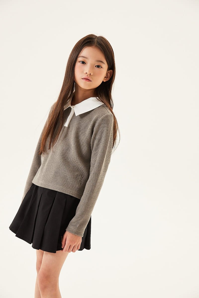 Kokoyarn - Korean Junior Fashion - #Kfashion4kids - Collin Knit Collar Tee - 10