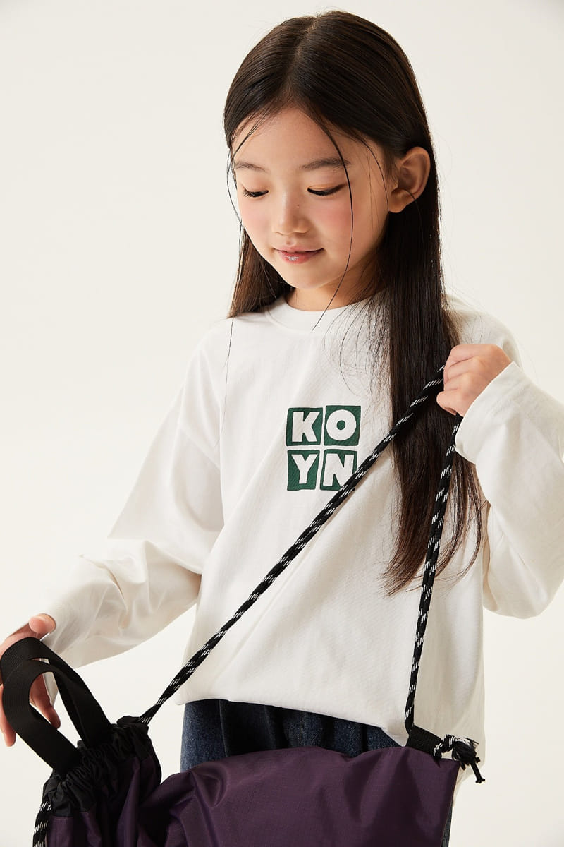 Kokoyarn - Korean Junior Fashion - #childofig - Square Logo Tee - 9